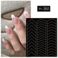 Cut-Out Stencil Stickers for Nail Art Airbrushing