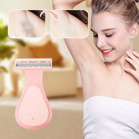 Convenient Hair Removal Set with Replaceable Blades